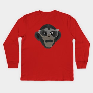 The fashionable chimps Kids Long Sleeve T-Shirt